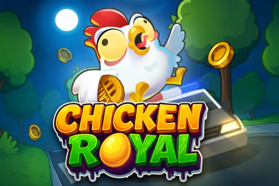 Chicken Royal slot visual from InOut available on spinfinn.it