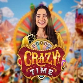 Crazy Time logo – Live Casino by Evolution at Spinfin Casino