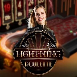 Live Casino logo of Lightning Roulette from Evolution at Spinfin Casino